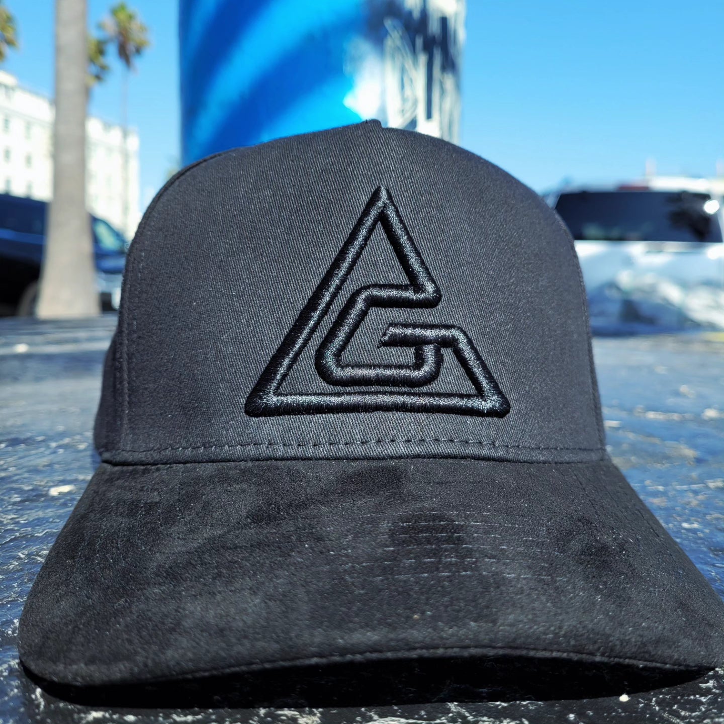 Premium quality suede trucker hat