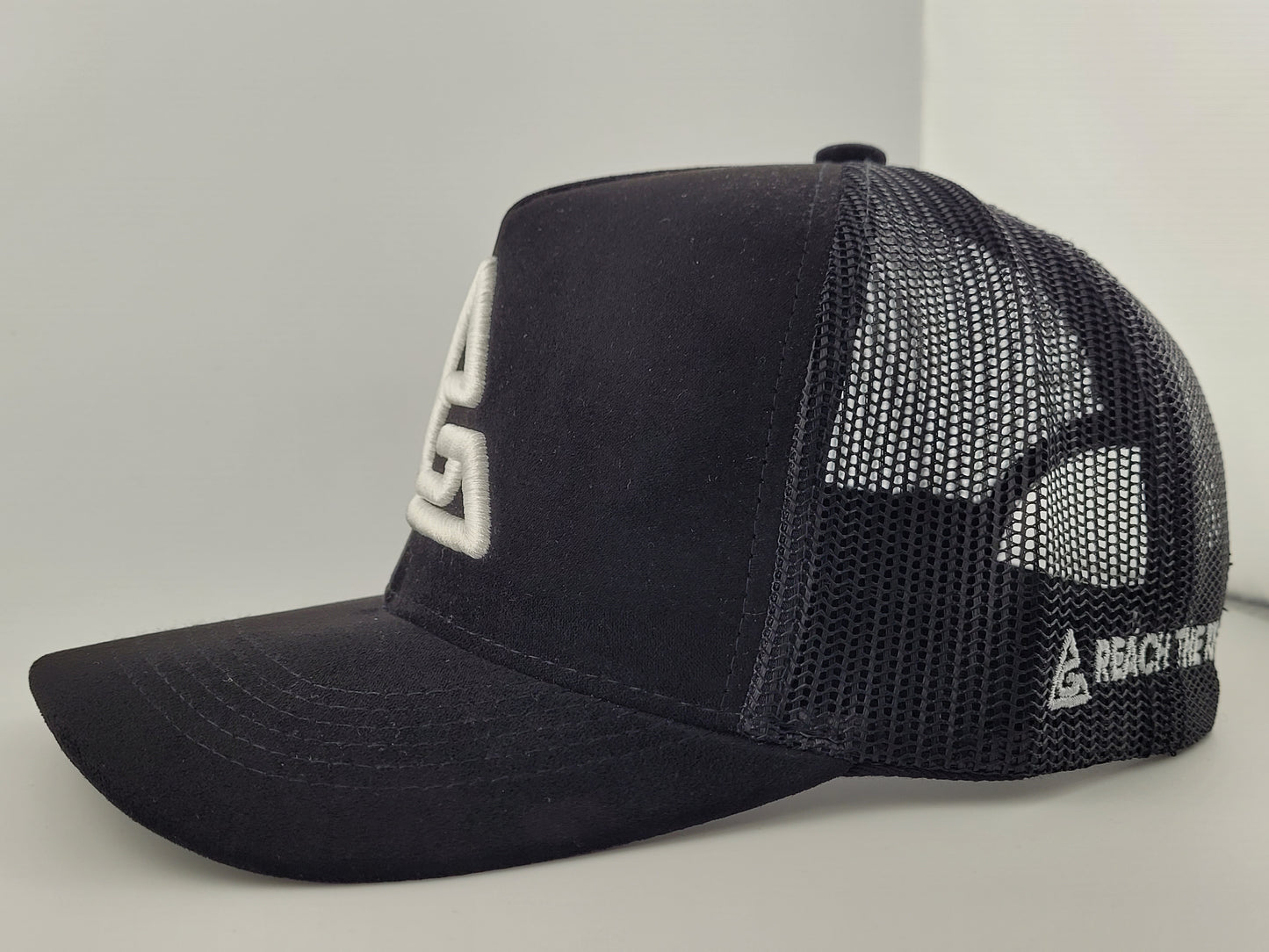 Premium quality suede trucker hat